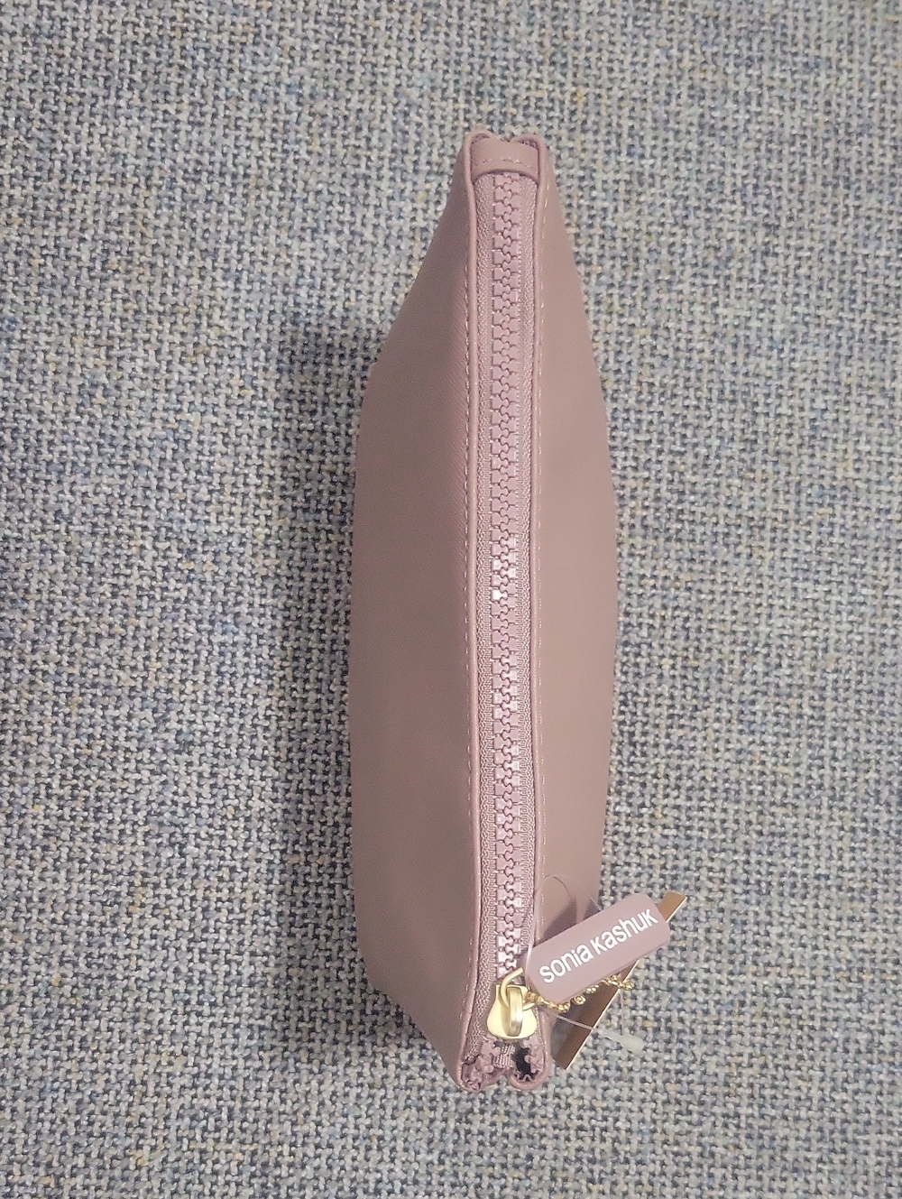 SONIA KASHUK Medium Loaf Makeup and Small Makeup Bag (Set of 2) in Mauve - Picture 10 of 13